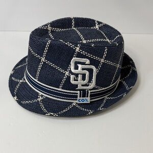 San Diego Padres Navy and White Men's Checkered Hat